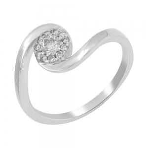1/4 Ct. T.w. Diamond Round-cut Promise Ring In 10Kt White Gold
