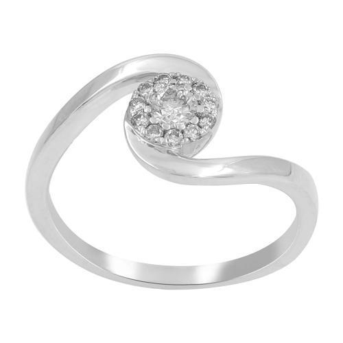 1/4 Ct. T.w. Diamond Round-cut Promise Ring In 10Kt White Gold