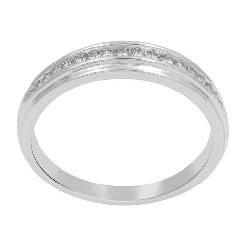 0.25CT. T.W. DIAMOND CHANNEL SET GENTS BAND IN 10K GOLD
