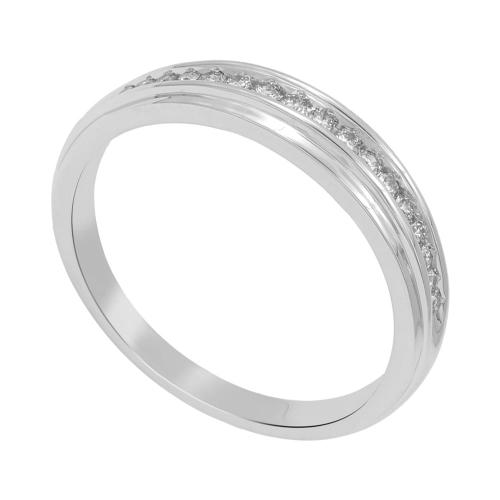 0.25CT. T.W. DIAMOND CHANNEL SET GENTS BAND IN 10K GOLD