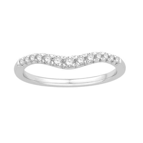 1/4 Ct. T.w. Diamond Wedding Ring Enhancer In 14Kt White Gold