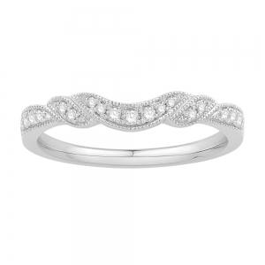 0.13 Ct. T.w. Diamond Wedding Ring Enhancer In 14Kt White Gold