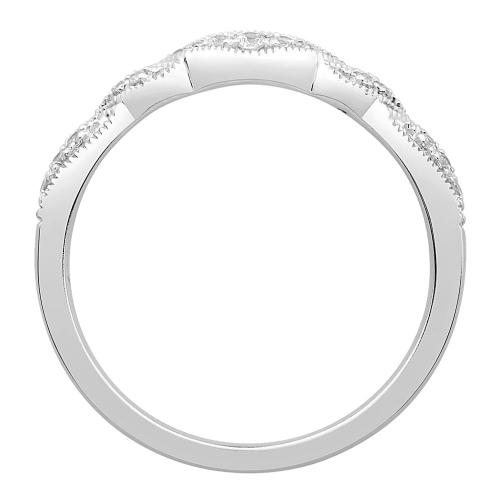 0.13 Ct. T.w. Diamond Wedding Ring Enhancer In 14Kt White Gold