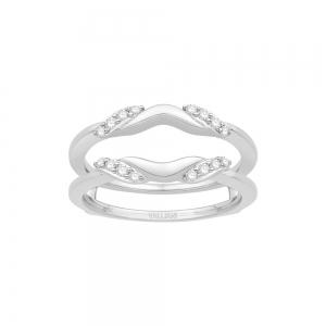 0.16 Ct. T.w. Diamond Wedding Ring Enhancer In 14Kt White Gold