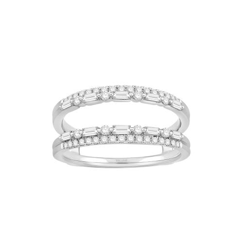 1/2 Ct. T.w. Diamond Wedding Ring Enhancer In 14Kt White Gold