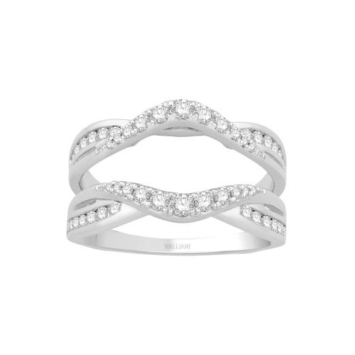 0.63 Ct. T.w. Diamond Wedding Ring Enhancer In 14Kt White Gold