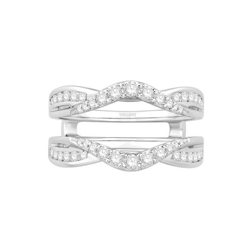 0.63 Ct. T.w. Diamond Wedding Ring Enhancer In 14Kt White Gold