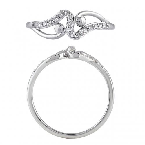 Novello Lab-grown Diamonds Ring Enhancer 0.33 Ct. T.w. in 14K White Gold