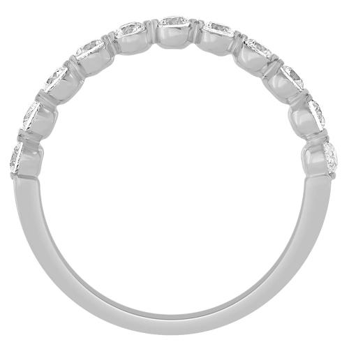 Diani® Bezel-set Eternity Band - 0.50 Ct. T.w. in 14K White Gold