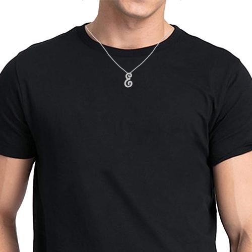 "Novello-Collection" 0.15 CT. T.W. LABGROWN DIAMOND INITIAL "E"  PENDANT IN 10KT GOLD