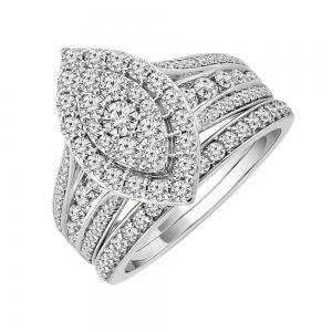 Exclusive Diamond Marquise Halo Composite Set in 14KT Gold (1.52 Ct. T.W.)