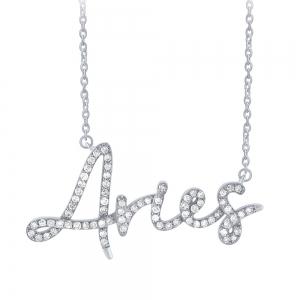 0.33CT. T.W. DIAMOND "ARIES" ZODIAC NECKLACE IN 10KT GOLD