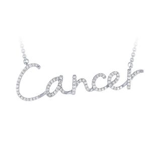 0.33CT. T.W. DIAMOND CANCER ZODIAC NECKLACE IN 10K GOLD