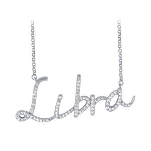 0.33CT. T.W. DIAMOND LIBRA ZODIAC NECKLACE IN 10K GOLD