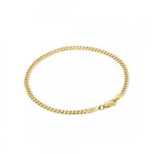 8IN MIAMI CUBAN BRACELET 3MM IN 14KT YELLOW-GOLD