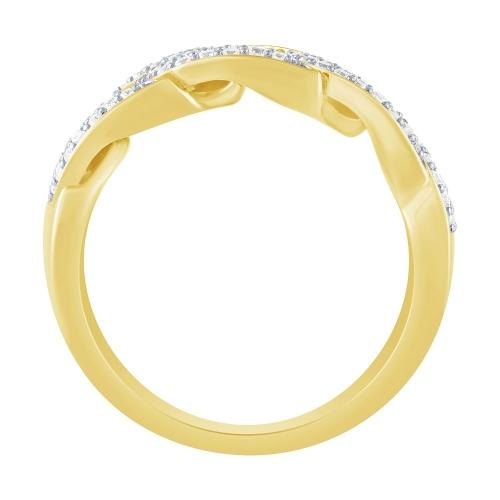 1 Ct. T.w. Lab-grown Diamond Cuban Men Fashion Ring - Novello In 14Kt Yellow Gold