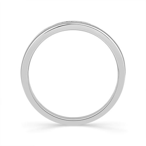 Ovani® Lab-grown Diamonds 10-stone Princess-cut Channel-set Band 0.25 Ct. T.w. in 18K White Gold