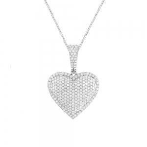 1.25CT. T.W. HEART PENDANT IN 10KT GOLD