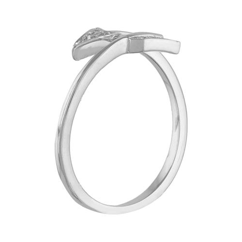 0.05 Ct. T.w. Cupid's Arrow Ring Ring In 10Kt White Gold