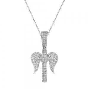 0.60CT. T.W. DIAMOND CROSS WINGS PENDANT IN 14KT GOLD