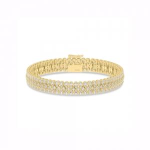 7 Ct. T.w. Lab-grown Diamond Pear Shape Bracelet - Novello In 14Kt Yellow Gold