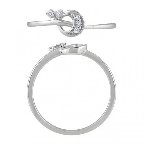 Novello Lab-grown Diamonds Promise Ring 0.05 Ct. T.w. in 10K White Gold