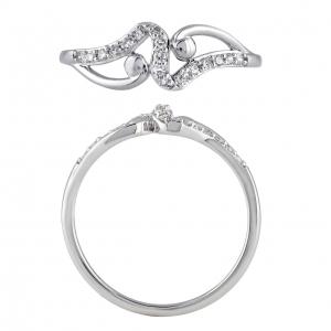 Novello Lab-grown Diamonds Promise Ring 0.13 Ct. T.w. in 10K White Gold
