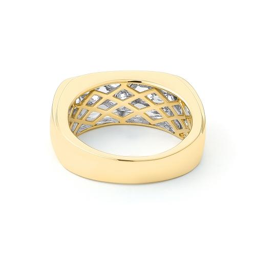 Novello Lab-grown Diamonds 7-Stone Channel-set Men's Engagement Ring 2.90 Ct. T.w. in 14K Yellow Gold