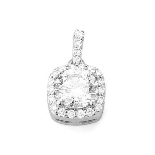 Bella by Ovani® Halo Diamond Pendant 1.65 Ct. T.w. in 14K White Gold