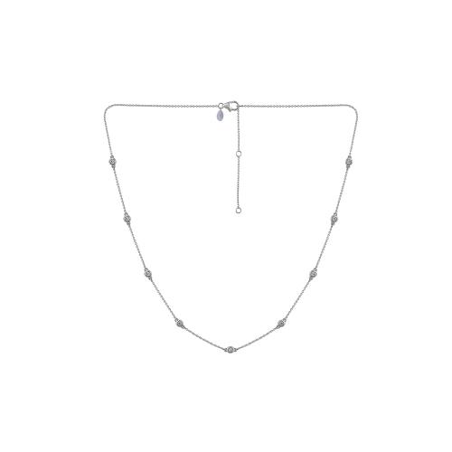 Bella by Ovani® Lab-grown Diamonds Illusion Necklace 0.25 Ct. T.w. in 14K White Gold