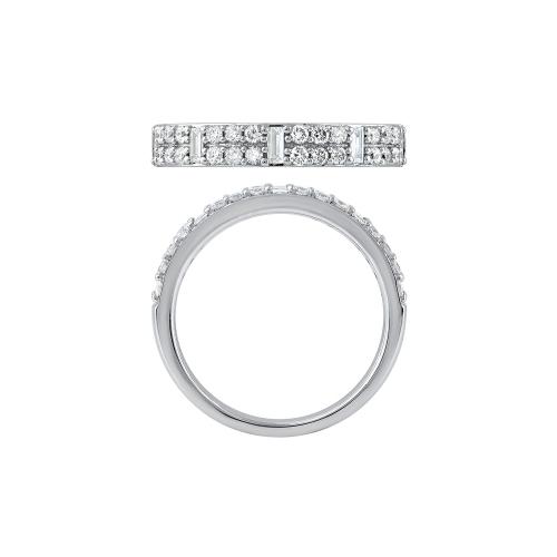 Novello Lab-grown Diamonds 2-row Engagement Band 0.50 Ct. T.w. in 14K White Gold