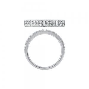Novello Lab-grown Diamonds 2-row Engagement Band 0.50 Ct. T.w. in 14K White Gold