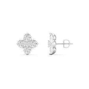 Ovani® Diamonds Flower Studs 1 Ct. T.w. in 18K White Gold