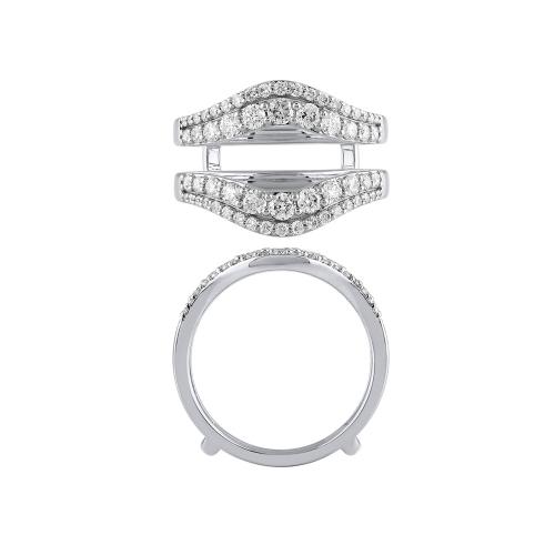 Novello Lab-grown Diamonds Wedding Ring Enhancer 1 Ct. T.w. in 14K White Gold