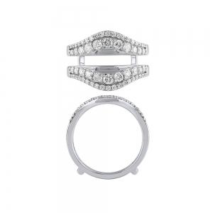 Novello Lab-grown Diamonds Wedding Ring Enhancer 1 Ct. T.w. in 14K White Gold