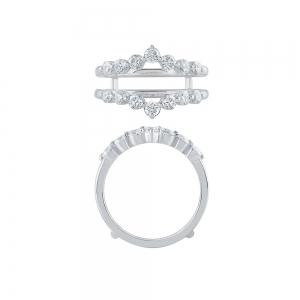 Novello Lab-grown Diamonds Engagement Ring Enhancer 1 Ct. T.w. in 14K White Gold