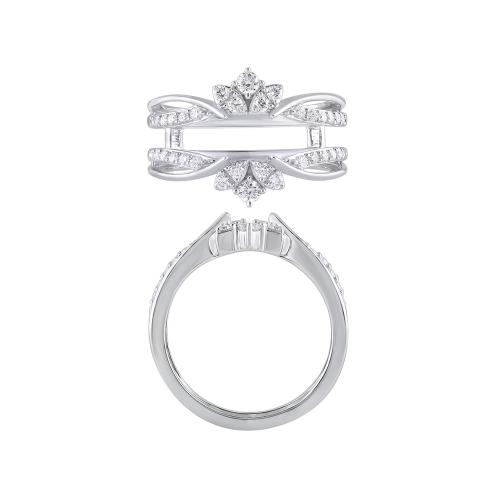 Novello Lab-grown Diamonds Wedding Ring Enhancer 0.50 Ct. T.w. in 14K White Gold