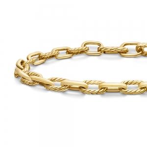 7.5IN GOLD PAPERCLIP BRACELET 14KT YELLOW-GOLD