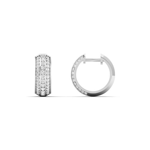 Novello Hoops 1.05 Ct. T.w. in 10K White Gold