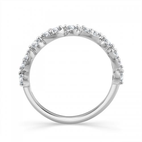 Novello Lab-grown Diamonds Round Wedding Band 0.40 Ct. T.w. in 14K White Gold