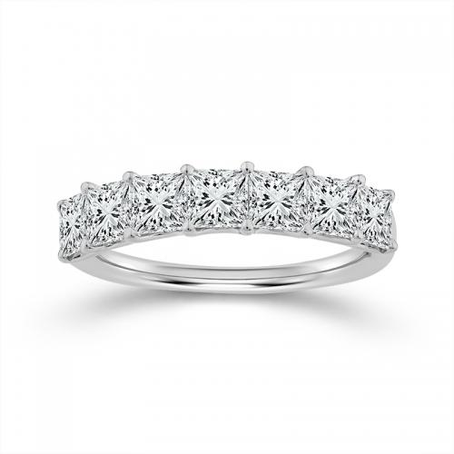 Novello Lab-grown Diamonds Princess-cut Wedding Band 1.85 Ct. T.w. in 14K White Gold
