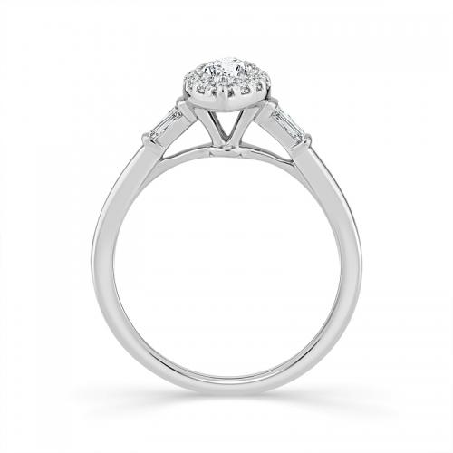 Novello Lab-grown Diamonds Marquise Bridal Ring 0.80 Ct. T.w. in 14K White Gold