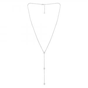 Novello Lab-grown Diamonds Pear Necklace 1.10 Ct. T.w. in 14K White Gold