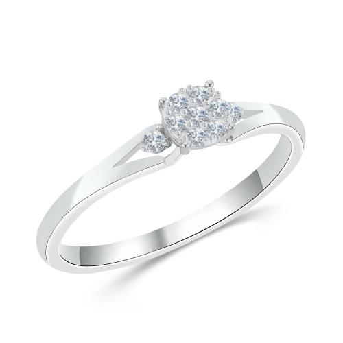Love Spell Lab-grown Diamonds Promise Ring 0.10 Ct. T.w. in Sterling Silver