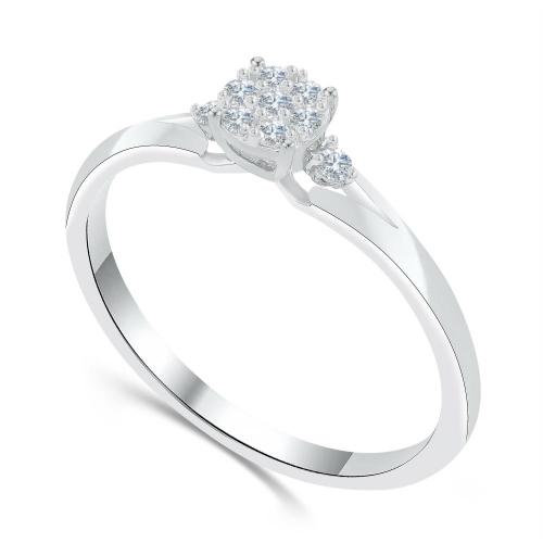 Love Spell Lab-grown Diamonds Promise Ring 0.10 Ct. T.w. in Sterling Silver