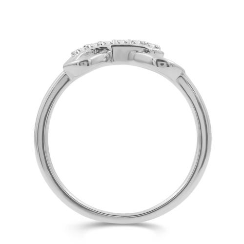 Love Spell Lab-grown Diamonds Letter A Initial Ring 0.10 Ct. T.w. in Sterling Silver