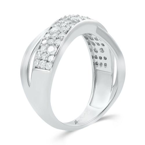 Love Spell Lab-grown Diamonds Band 0.80 Ct. T.w. in Sterling Silver