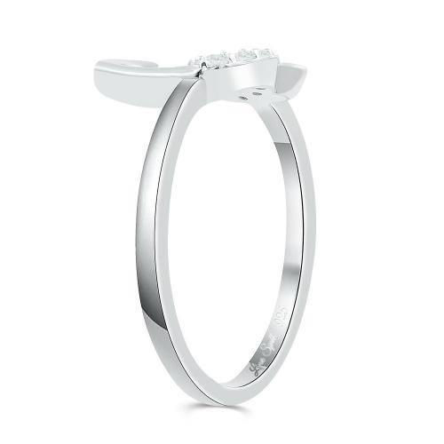 Love Spell Lab-grown Diamonds Letter G Initial Ring 0.10 Ct. T.w. in Sterling Silver