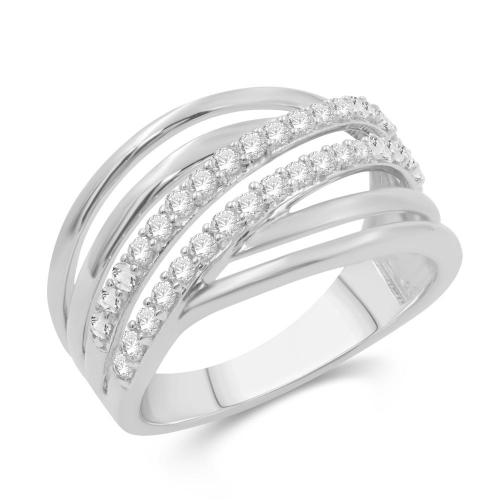 Love Spell Lab-grown Diamonds Infinity Band 0.50 Ct. T.w. in Sterling Silver
