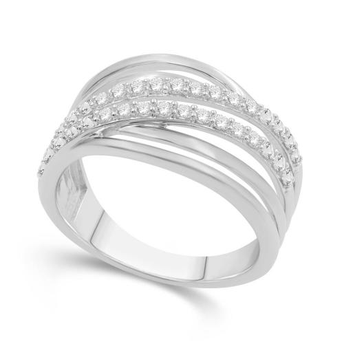 Love Spell Lab-grown Diamonds Infinity Band 0.50 Ct. T.w. in Sterling Silver